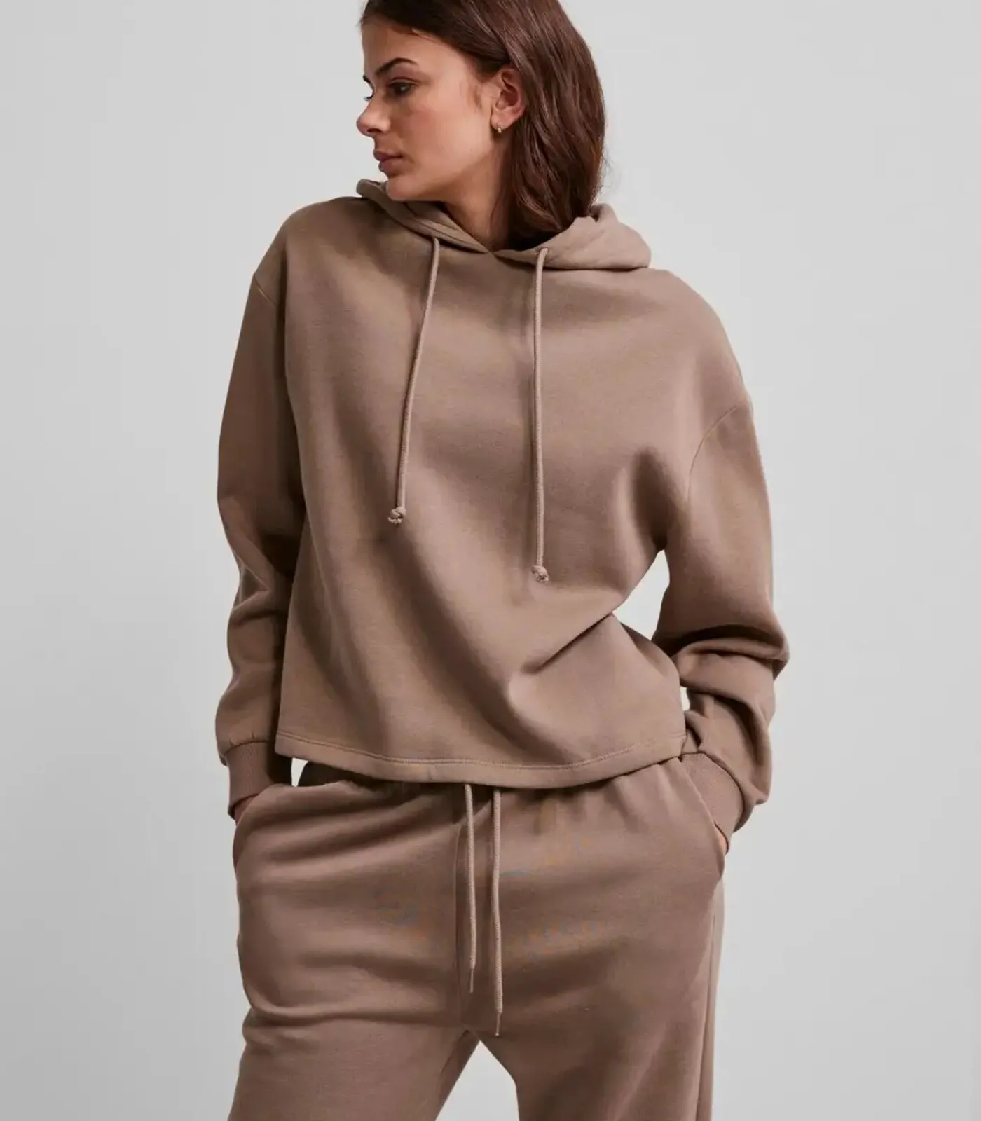 Pieces Dames Hoodie - Loungewear Top - Jogging pak hoodie beige Best