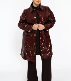 YOEK Dames Jacket print darkRed Online