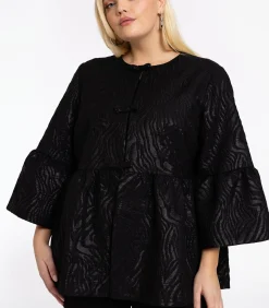 YOEK Dames Jas met lange mouwen black Outlet