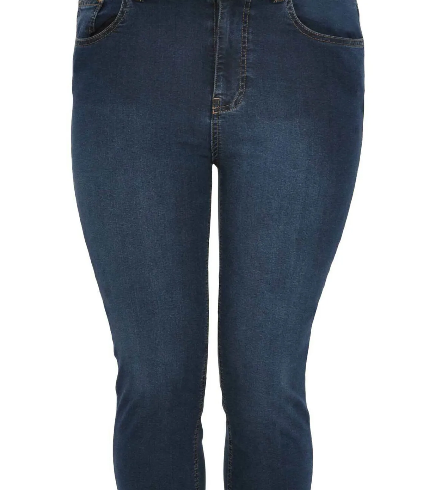 YOEK Dames Jeans Capri darkBlue Outlet
