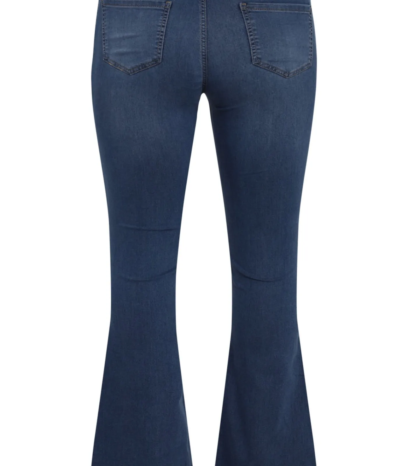 YOEK Dames Jeans Flare Fit Indigo Discount