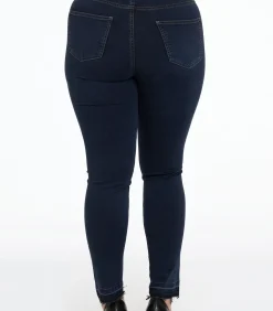 YOEK Dames Jeans jeans high waist darkBlue Outlet