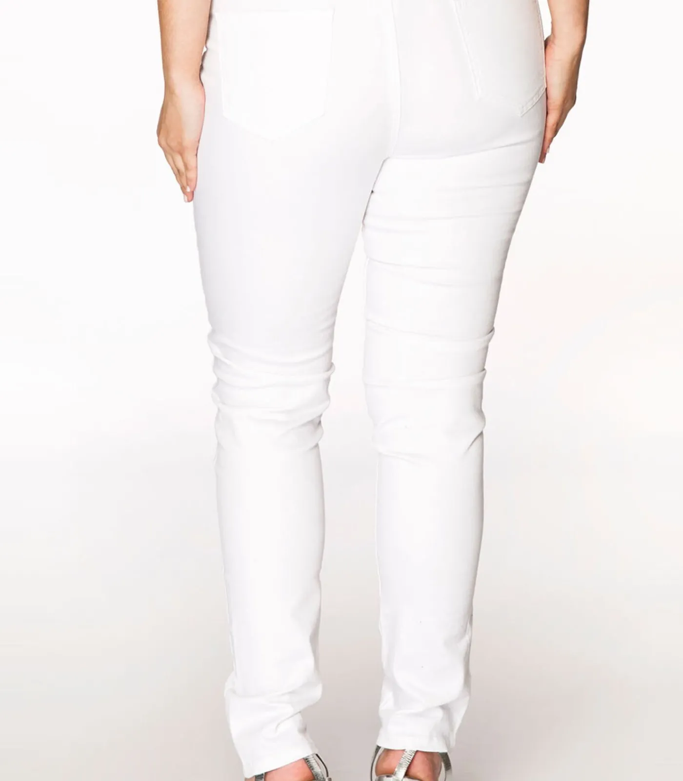 YOEK Dames Jeans skinny white Hot