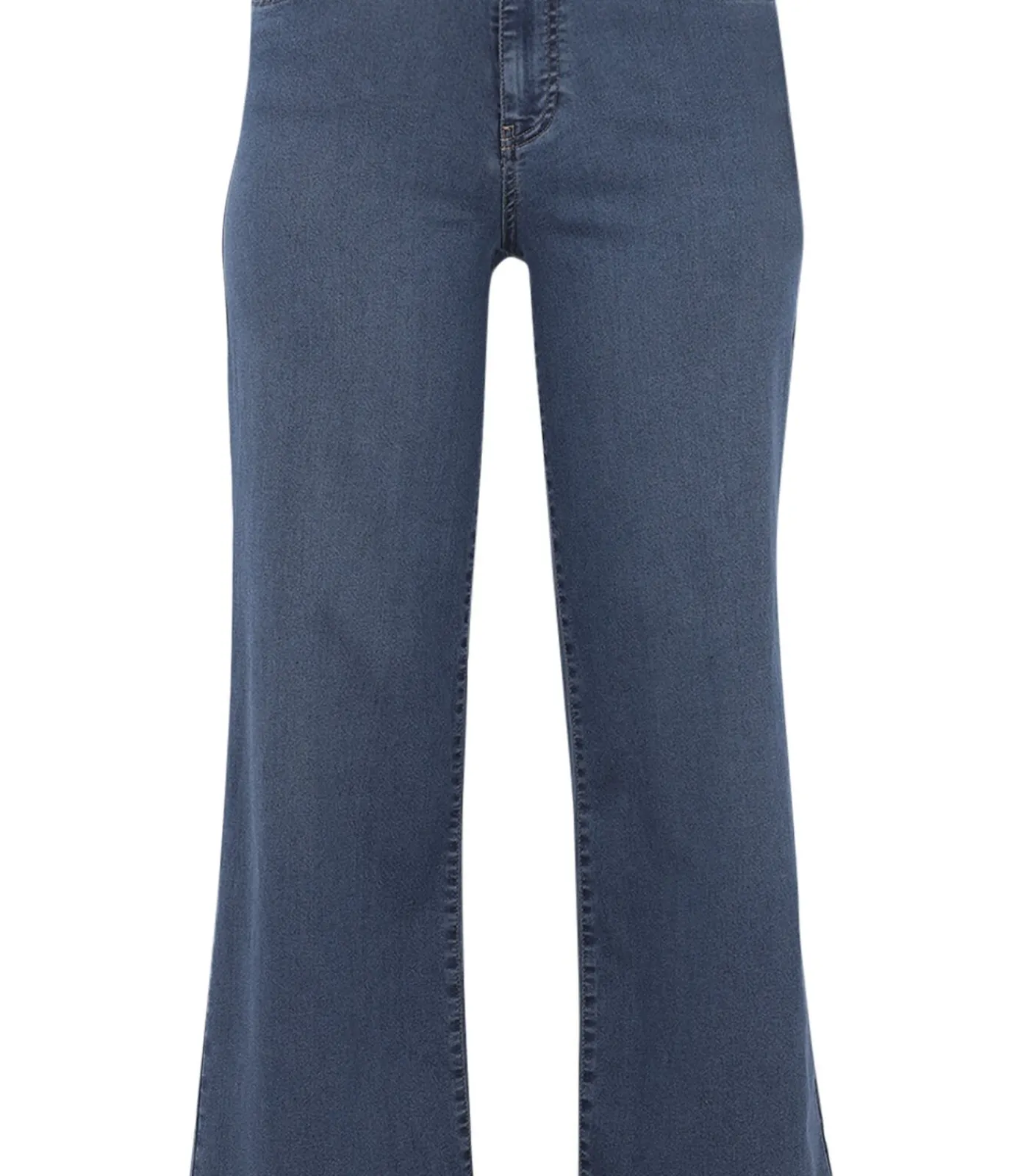 YOEK Dames Jeans Wide Fit Indigo Sale