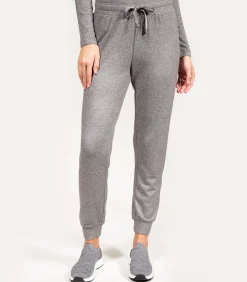 ISOTONER Dames joggerbroek Heather grijs gray