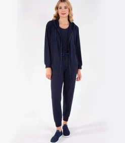 ISOTONER Dames joggerbroek Navy navyBlue Hot