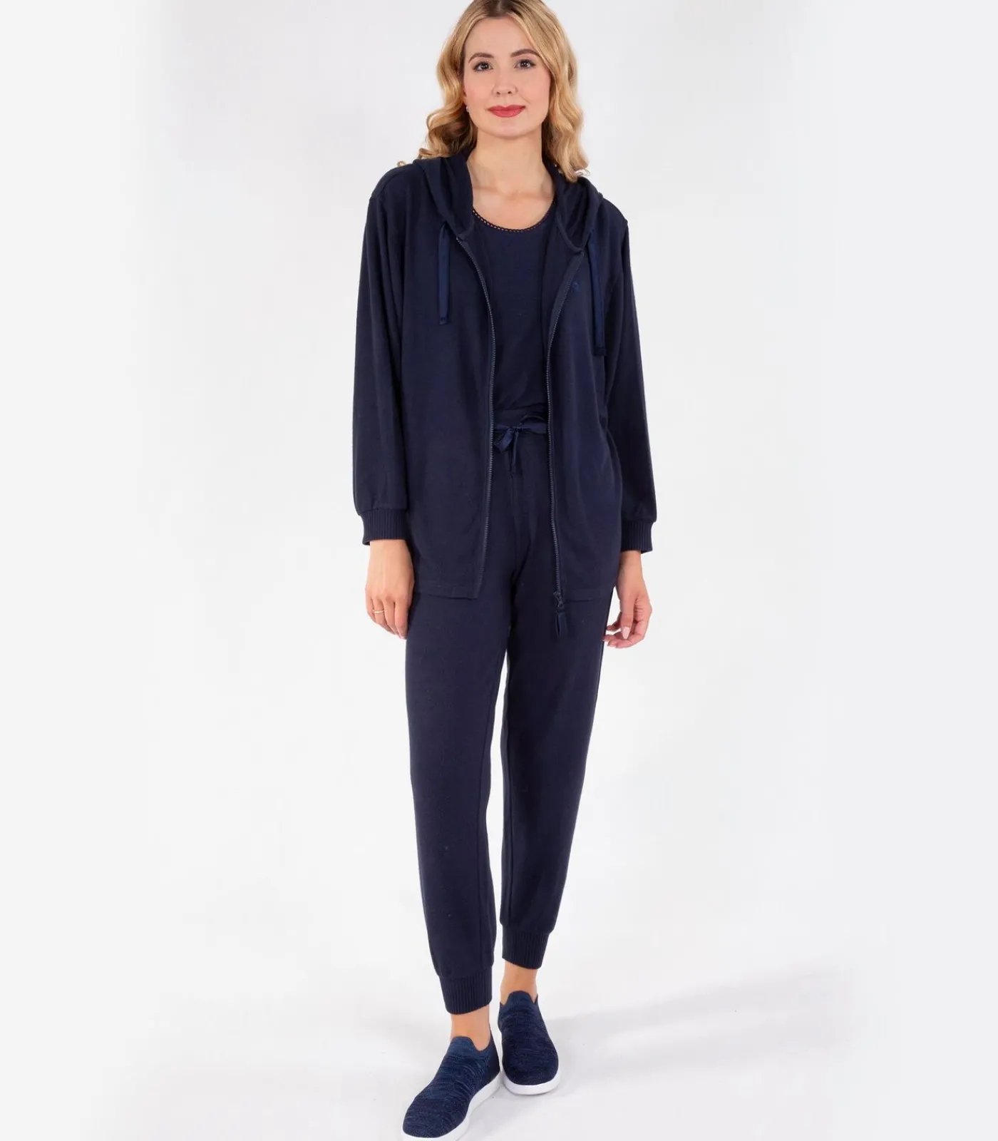 ISOTONER Dames joggerbroek Navy navyBlue Hot
