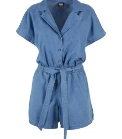 Urban Classics Dames jumpsuit blue