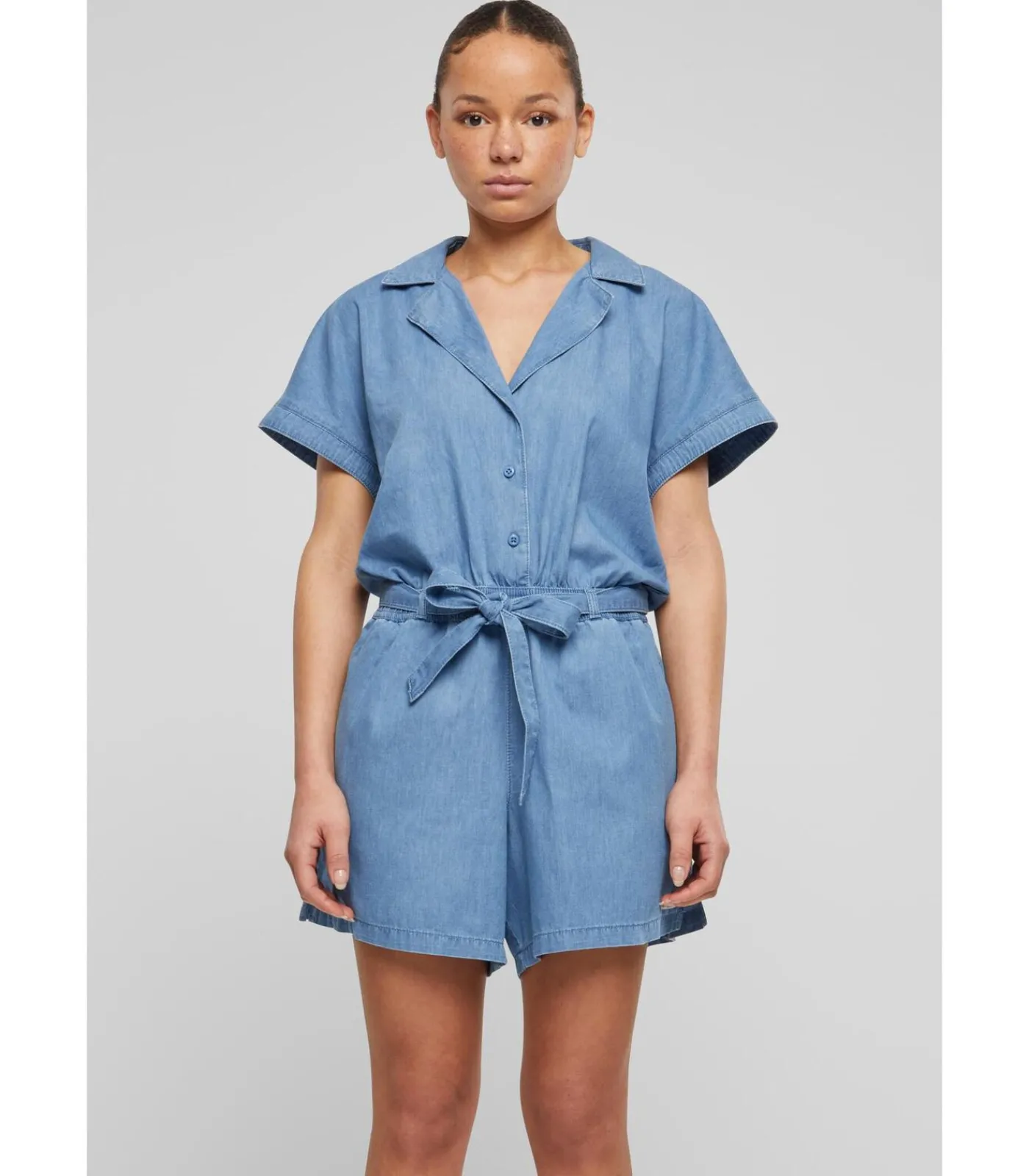 Urban Classics Dames jumpsuit blue