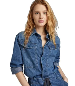 G-Star RAW Dames jumpsuit Boiler blue Online