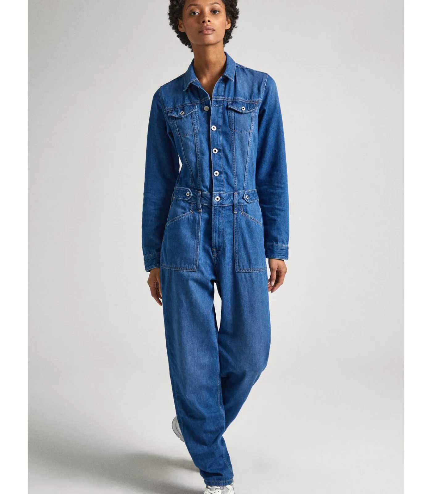 Pepe Jeans Dames jumpsuit Hunter Utility blue Online