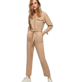 Pepe Jeans Dames jumpsuit Jeans Lola beige Hot