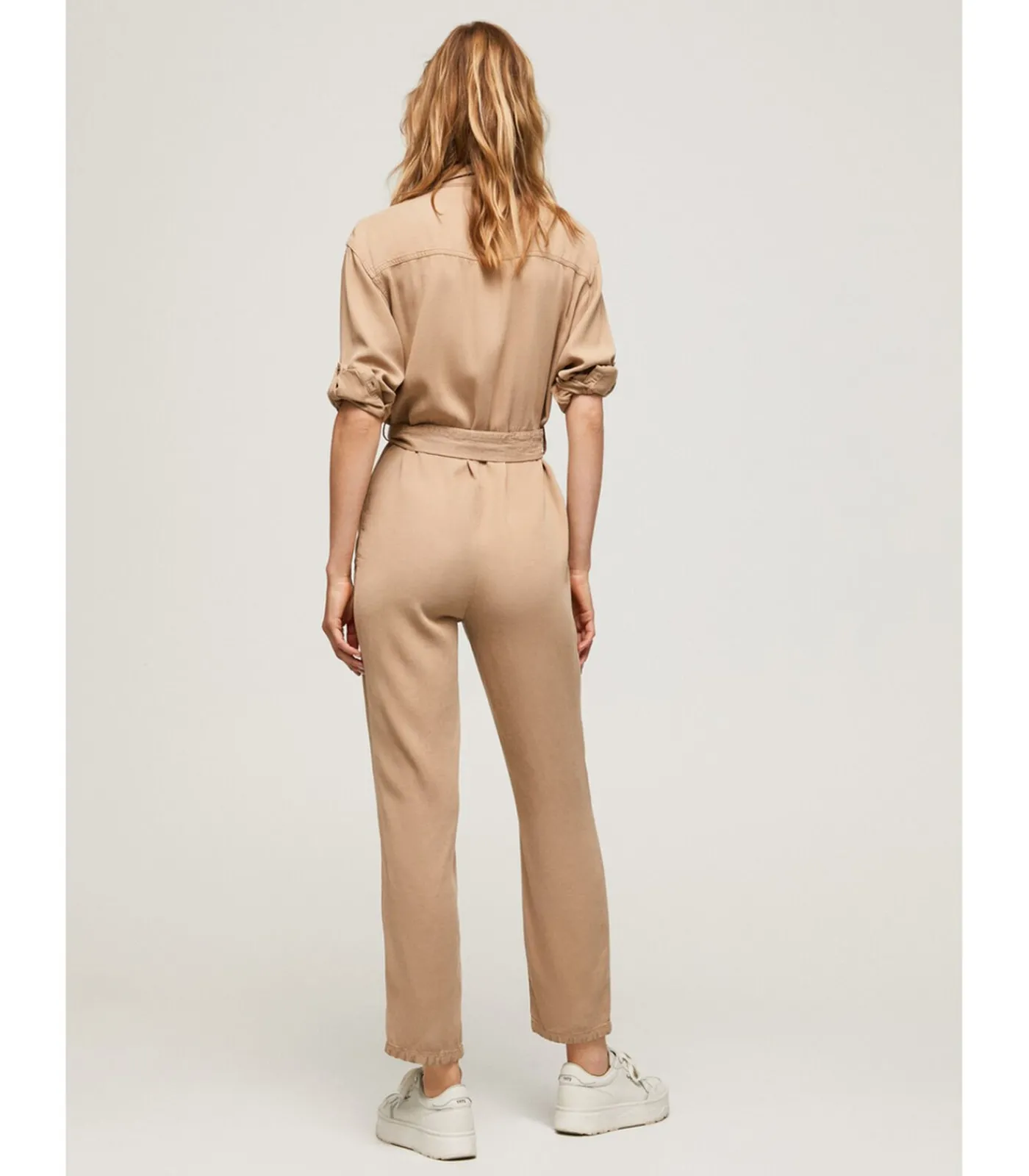 Pepe Jeans Dames jumpsuit Jeans Lola beige Hot
