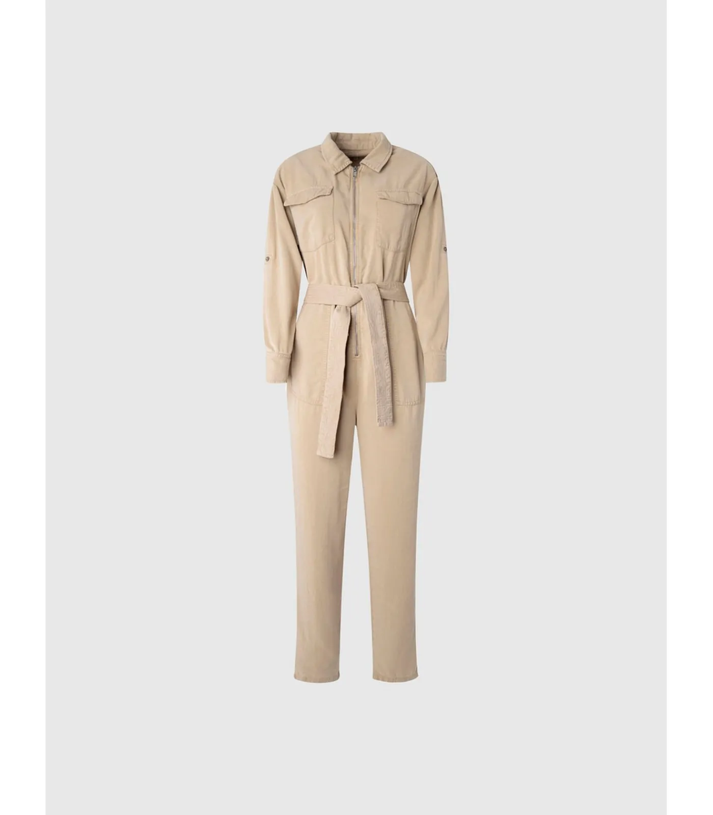 Pepe Jeans Dames jumpsuit Jeans Lola beige Hot