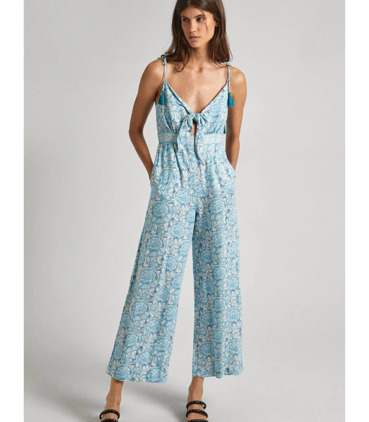 Pepe Jeans Dames jumpsuit Matilde blue Discount