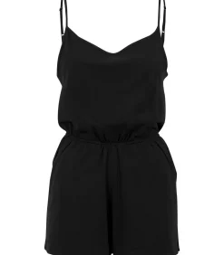 Urban Classics Dames jumpsuits grote maten Short Spaghetti black New