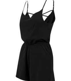 Urban Classics Dames jumpsuits grote maten Short Spaghetti black New