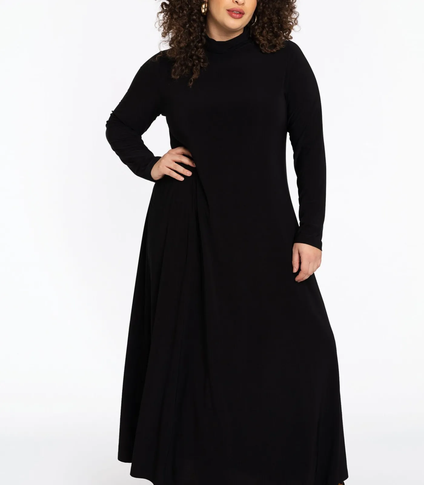 YOEK Dames Jurk lange mouwen black Sale