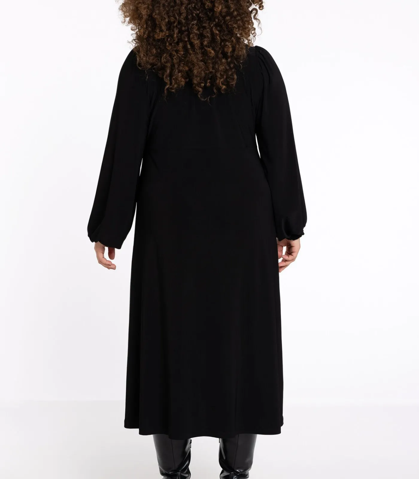 YOEK Dames Jurk met lange mouwen black Outlet