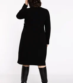 YOEK Dames Jurk met lange mouwen black Hot