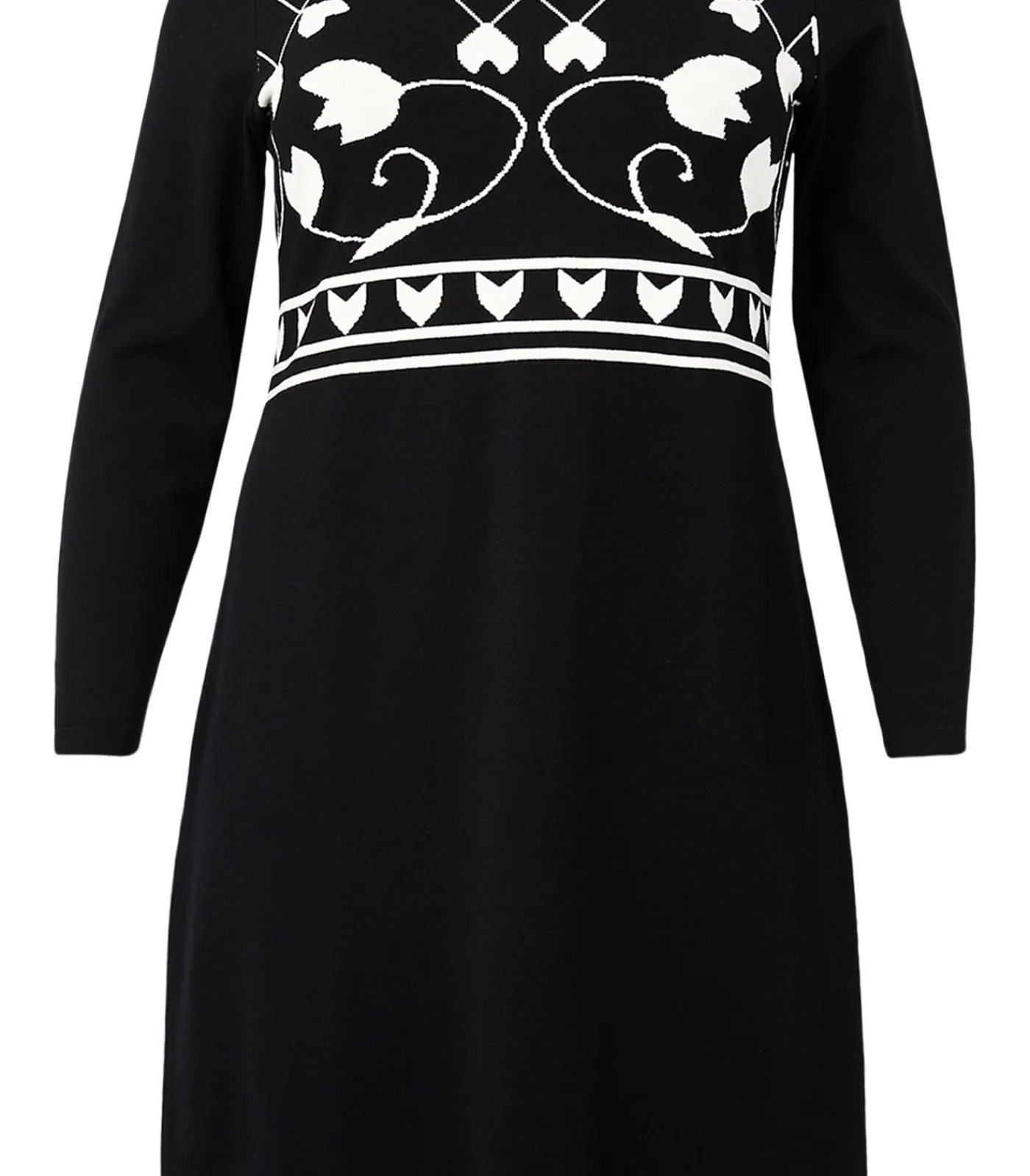 YOEK Dames Jurk met lange mouwen black Hot