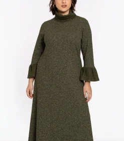 YOEK Dames Jurk met lange mouwen lightGreen Discount