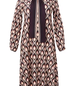 YOEK Dames Jurk print purple Clearance