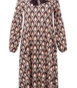 YOEK Dames Jurk print purple Clearance