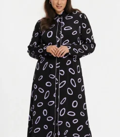 YOEK Dames Jurk print black Best
