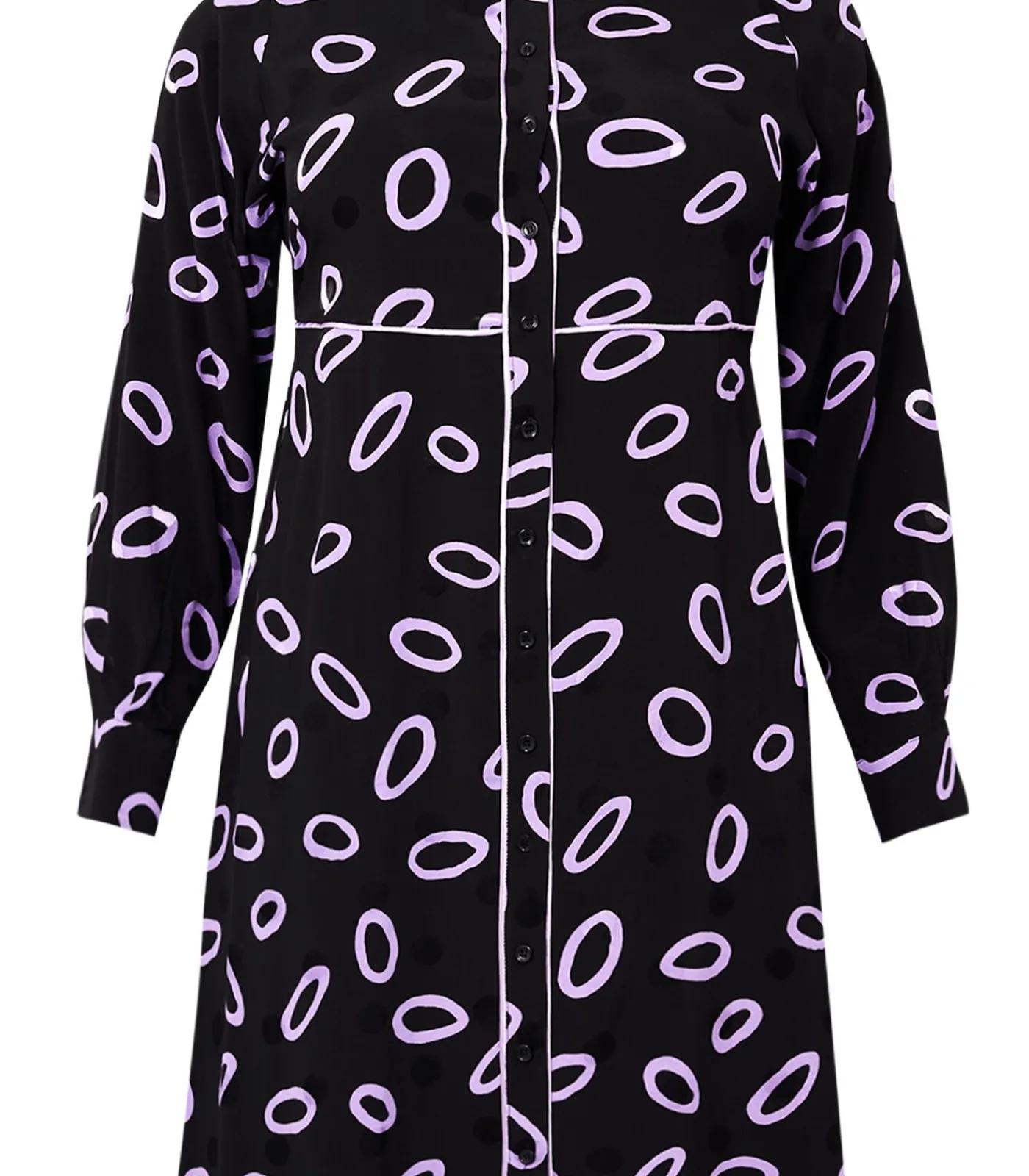 YOEK Dames Jurk print black Best