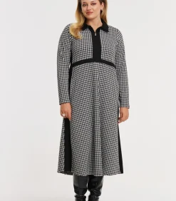 YOEK Dames Jurk print black Clearance