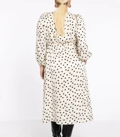 YOEK Dames Jurk print taupe Hot