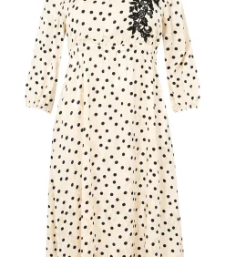 YOEK Dames Jurk print taupe Hot