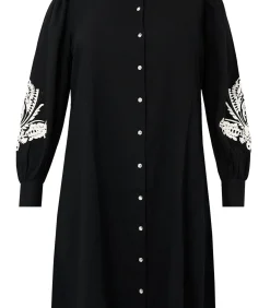 YOEK Dames Jurk print black Clearance