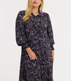 YOEK Dames Jurk print purple Sale