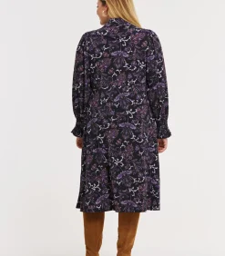 YOEK Dames Jurk print purple Sale