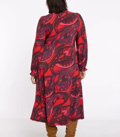 YOEK Dames Jurk print red Discount