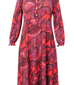YOEK Dames Jurk print red Discount