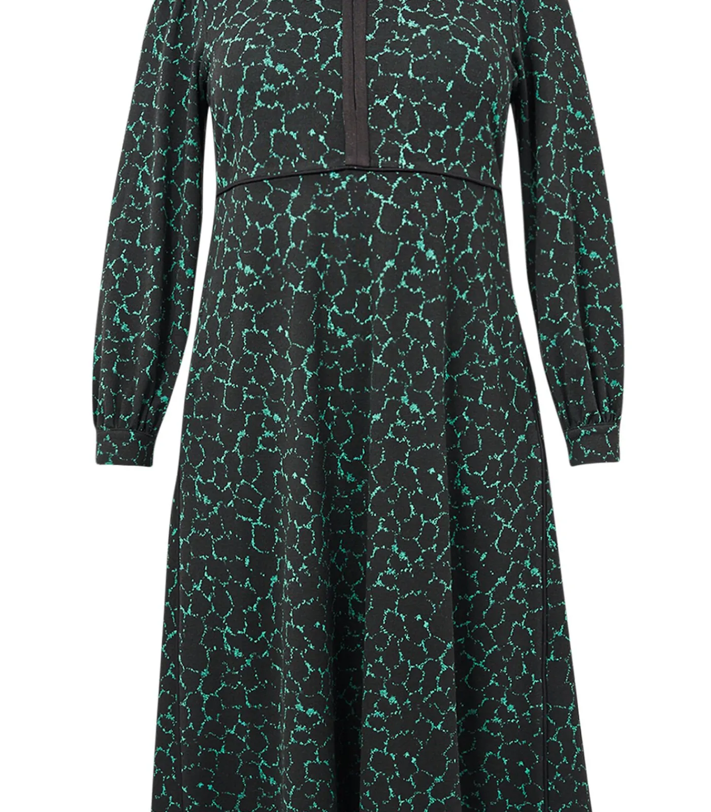 YOEK Dames Jurk print green Best