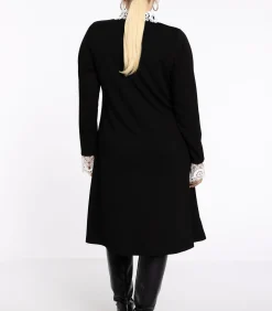 YOEK Dames Jurk wijde pasvorm black Best