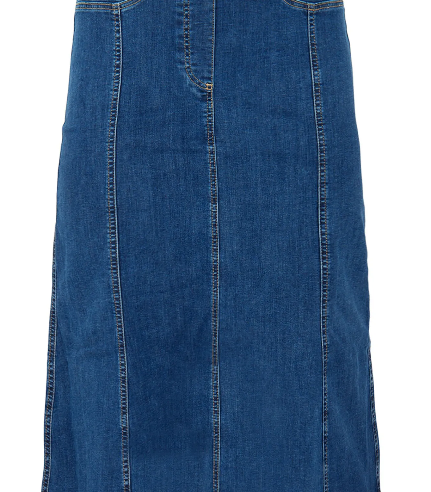YOEK Dames Rok Spijker look Indigo Best