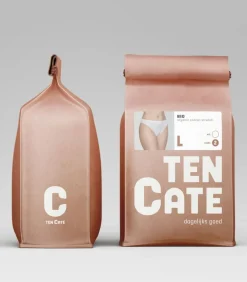 Ten Cate Dames singlet / Hemd - 32286 - Biologisch katoenen onderhemd - Brede bandjes - Wit - Zwart - Huidskleur white Online