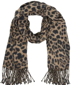 ISOTONER Dames sjaal met luipaard beige Sale