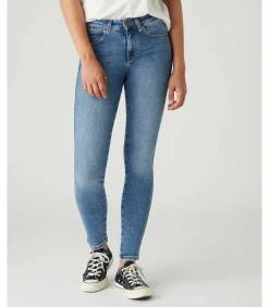 Wrangler Dames skinny jeans blue Online
