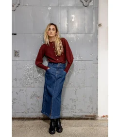 Pulz Jeans Dames spijkerrok Malle blue