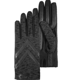 ISOTONER Dames stretch handschoenen Bedrukt taupe Outlet