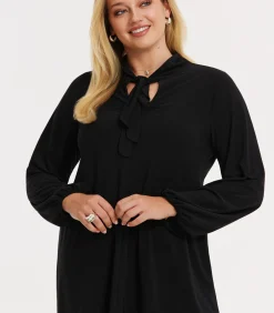 YOEK Dames Tuniek met lange mouwen black Sale