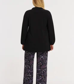 YOEK Dames Tuniek met lange mouwen black Sale