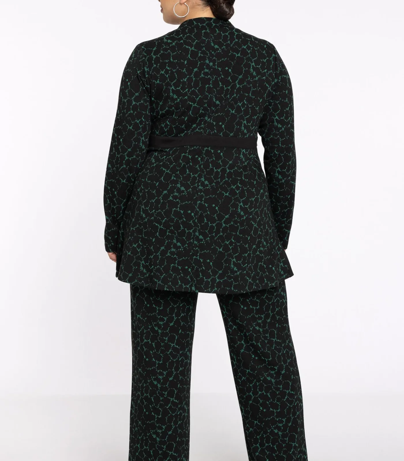 YOEK Dames Tuniek met rits green Outlet