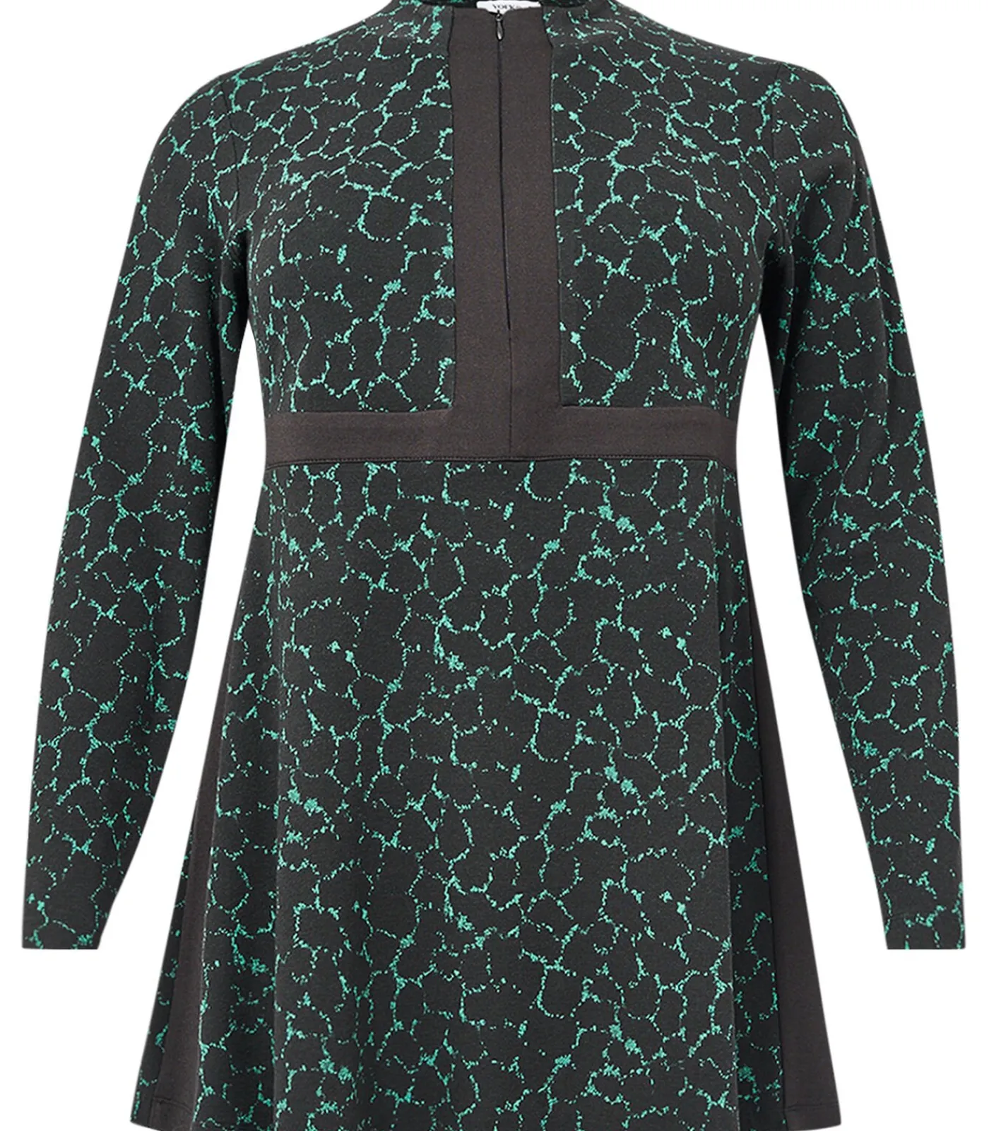 YOEK Dames Tuniek met rits green Outlet